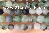 CTG1386 15.5 inches 2mm faceted round tiny emerald beads