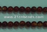 CTG14 15.5 inch 3mm round B grade tiny red agate beads wholesale