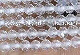 CTG1400 15.5 inches 2mm faceted round white crystal beads wholesale