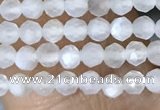 CTG1401 15.5 inches 2mm faceted round white moonstone beads wholesale