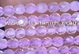 CTG1404 15.5 inches 2mm faceted round lavender amethyst beads wholesale