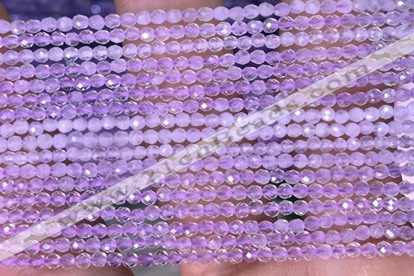 CTG1404 15.5 inches 2mm faceted round lavender amethyst beads wholesale