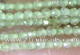 CTG1412 15.5 inches 2mm faceted round peridot beads wholesale