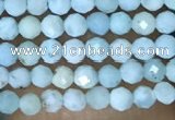 CTG1421 15.5 inches 2mm faceted round larimar beads wholesale