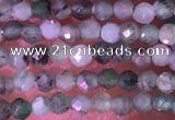 CTG1426 15.5 inches 2mm faceted round emerald gemstone beads