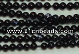 CTG143 15.5 inches 3mm round tiny blue goldstone beads wholesale