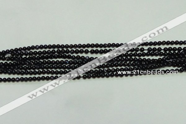 CTG143 15.5 inches 3mm round tiny blue goldstone beads wholesale