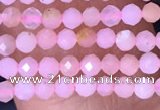 CTG1430 15.5 inches 2mm faceted round pink opal beads