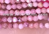 CTG1431 15.5 inches 2mm faceted round Chinese rhodochrosite beads