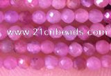 CTG1433 15.5 inches 2mm faceted round ruby gemstone beads