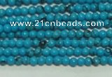 CTG144 15.5 inches 3mm round tiny blue turquoise beads wholesale
