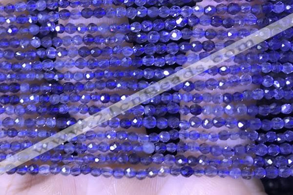 CTG1444 15.5 inches 2mm faceted round iolite beads wholesale