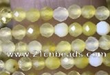 CTG1464 15.5 inches 2mm faceted round yellow opal beads