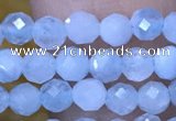 CTG1493 15.5 inches 3mm faceted round aquamarine beads wholesale