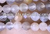 CTG1504 15.5 inches 3mm faceted round moonstone beads wholesale