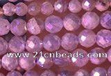 CTG1507 15.5 inches 3mm faceted round AB-color labradorite beads