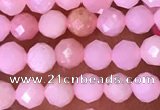 CTG1513 15.5 inches 3mm faceted round pink opal beads wholesale