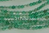 CTG152 15.5 inches 3mm round tiny green agate beads wholesale