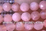 CTG1548 15.5 inches 4mm faceted round moonstone gemstone beads