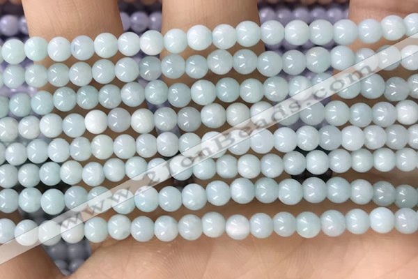 CTG1593 15.5 inches 4mm round amazonite gemstone beads wholesale