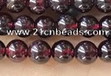 CTG1597 15.5 inches 4mm round red garnet beads wholesale