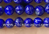 CTG1598 15.5 inches 4mm round lapis lazuli beads wholesale