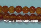 CTG16 15.5 inch 4mm round B grade tiny red agate beads wholesale