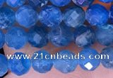 CTG1615 15.5 inches 4mm faceted round tiny apatite beads