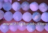 CTG1626 15.5 inches 3.5mm faceted round tiny amazonite beads