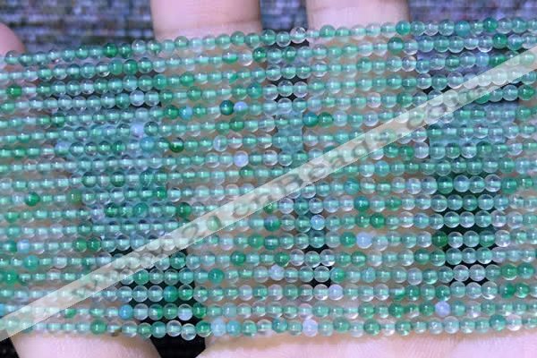 CTG2059 15 inches 2mm,3mm green agate gemstone beads