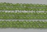 CTG206 15.5 inches 3mm faceted round tiny prehnite gemstone beads