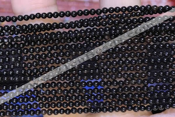 CTG2060 15 inches 2mm,3mm black agate gemstone beads