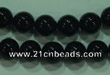 CTG21 15.5 inches 6mm round B grade black agate beads wholesale