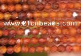 CTG2100 15 inches 2mm faceted round tiny quartz glass beads