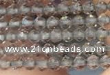 CTG2107 15 inches 2mm faceted round tiny ice obsidian beads