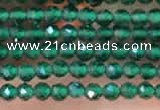 CTG2111 15 inches 2mm faceted round tiny quartz glass beads