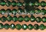 CTG2134 15 inches 2mm,3mm faceted round green goldstone beads