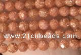 CTG2136 15 inches 2mm,3mm faceted round goldstone beads