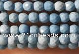 CTG2150 15 inches 2mm,3mm faceted round synthetic turquoise beads