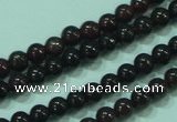 CTG22 15.5 inches 3mm round B grade tiny garnet beads wholesale