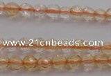 CTG221 15.5 inches 3mm faceted round tiny citrine beads