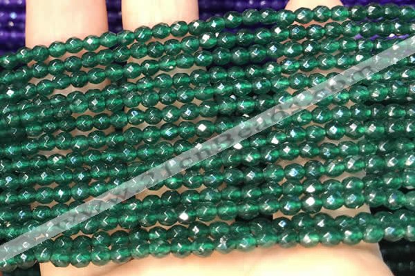 CTG2225 15 inches 2mm,3mm faceted round candy jade beads