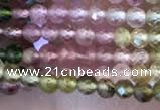 CTG2240 15 inches 2mm faceted round natural tourmaline beads