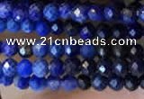 CTG2241 15 inches 2mm faceted round natural lapis lazuli beads