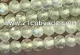 CTG2246 15 inches 2mm faceted round natural prehnite beads