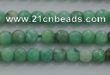 CTG225 15.5 inches 3mm faceted round tiny grass agate beads