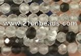 CTG2256 15 inches 2mm faceted round ghost crystal beads