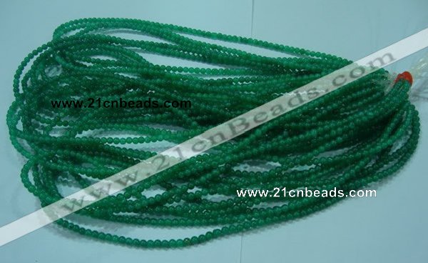 CTG23 15.5 inches 3mm round tiny green agate beads wholesale