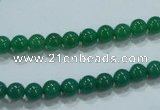 CTG25 15.5 inches 4mm round tiny green agate beads wholesale