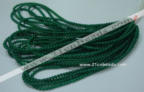 CTG25 15.5 inches 4mm round tiny green agate beads wholesale